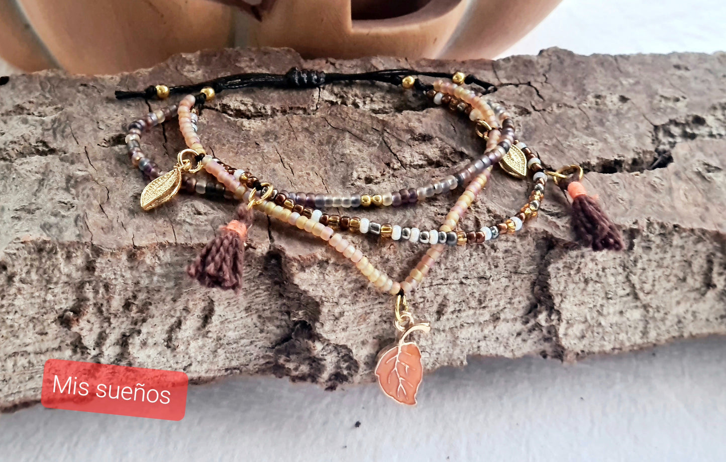 "Tres en uno" Armband