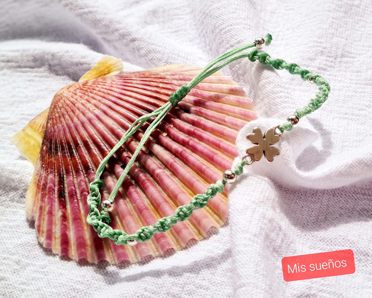Makramee-Armband "Amuleto de la suerte"