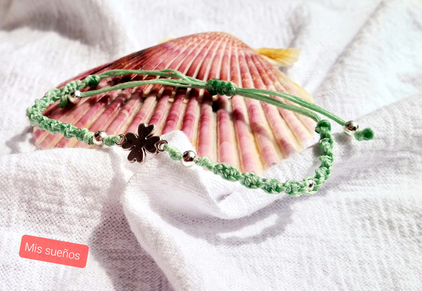 Makramee-Armband "Amuleto de la suerte"