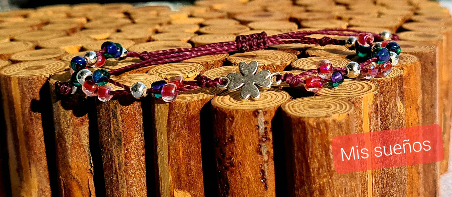 Makramee-Armband "Amuleto de la suerte"