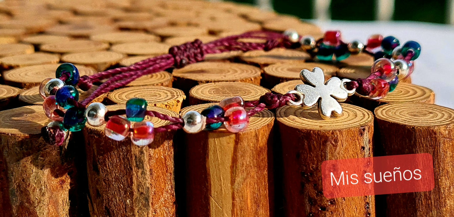 Makramee-Armband "Amuleto de la suerte"