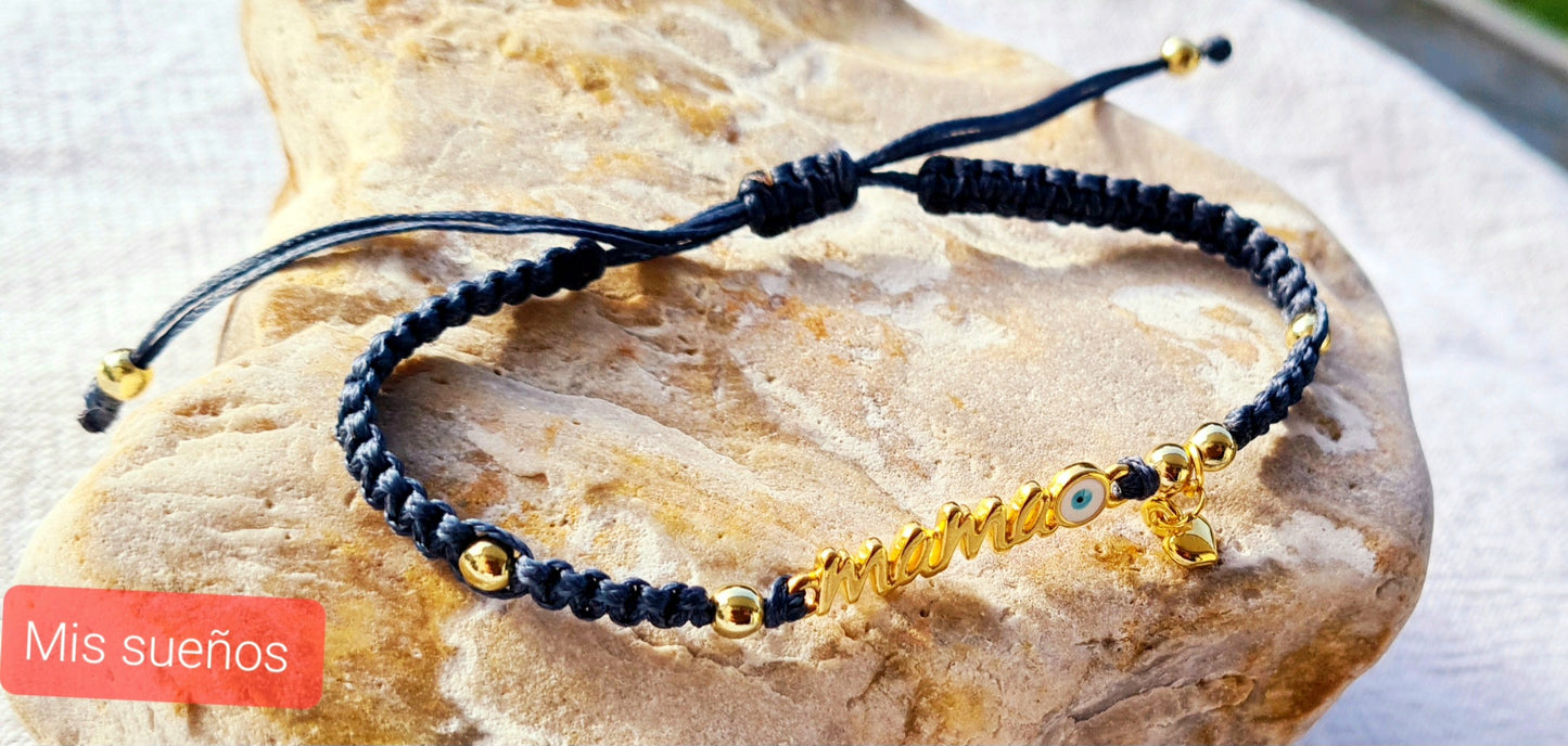Makramee-Armband "Mama"
