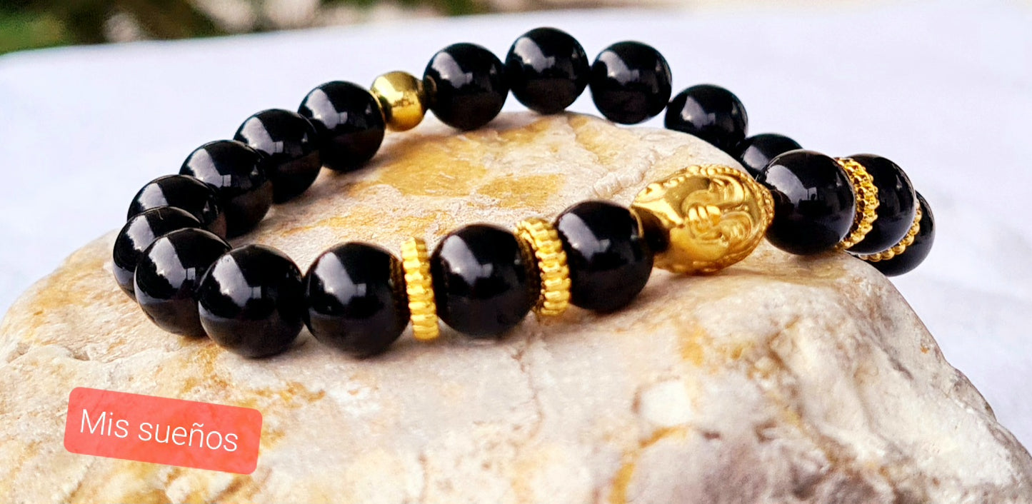 Schörl Edelstein-Armband