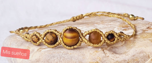 Edelstein-Makramee-Armband