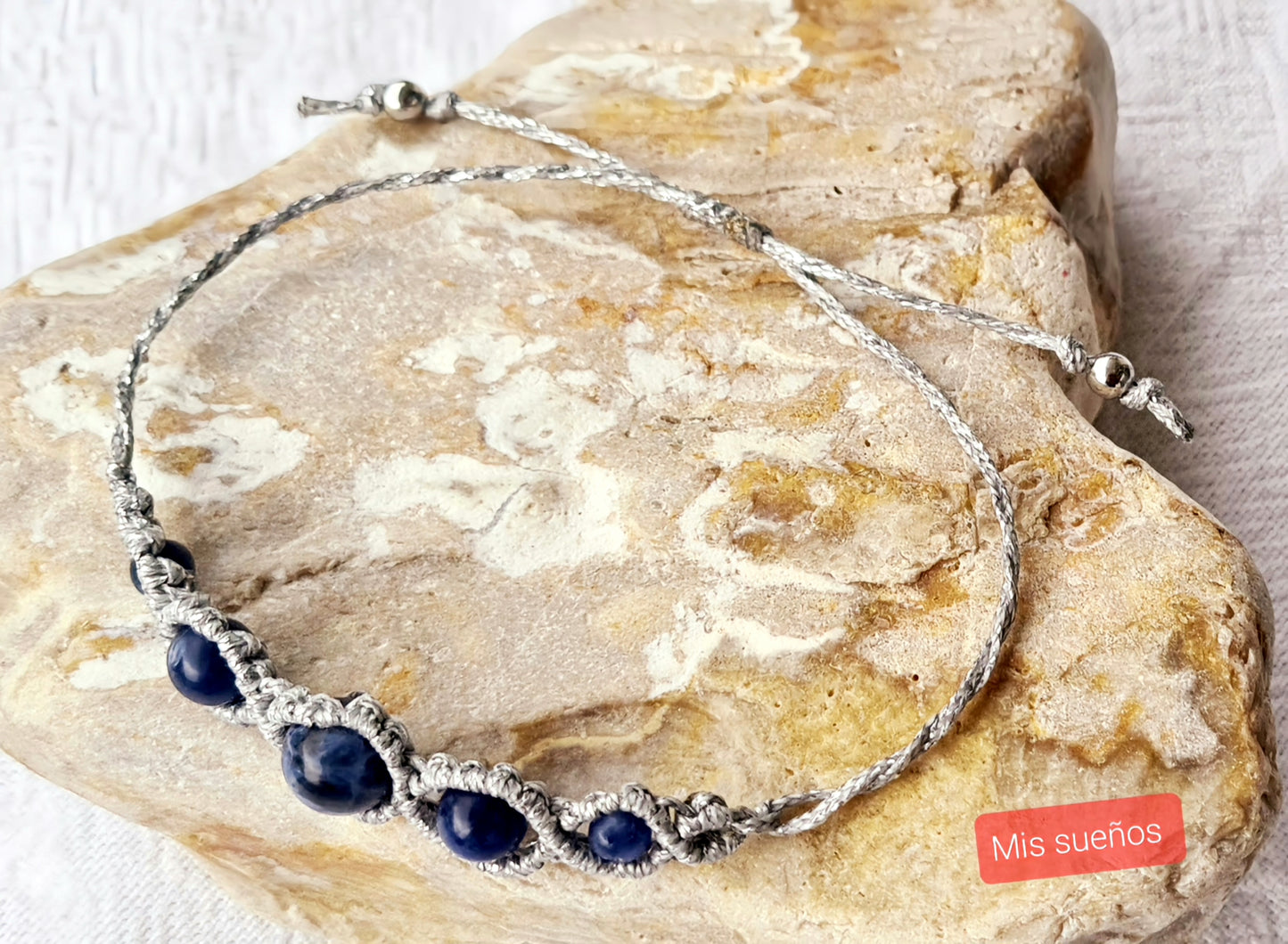 Edelstein-Makramee-Armband