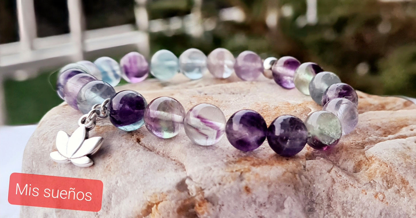 Edelstein-Armband "Fluorit"