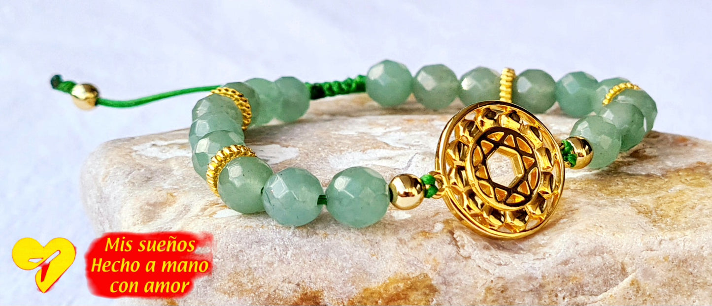 Armband Herzchakra mit Aventurin