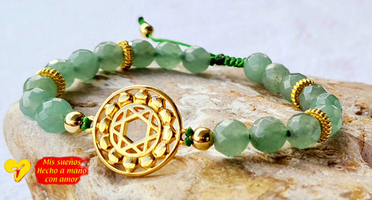 Armband Herzchakra mit Aventurin