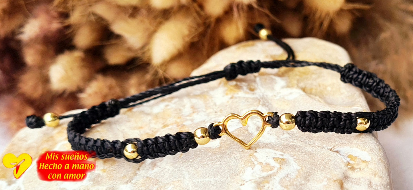 Makramee-Armband "Herz"