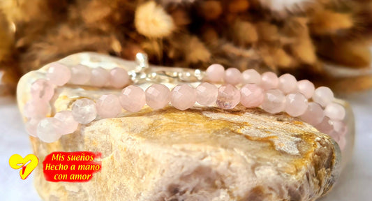 Armband "Rosenquarz"