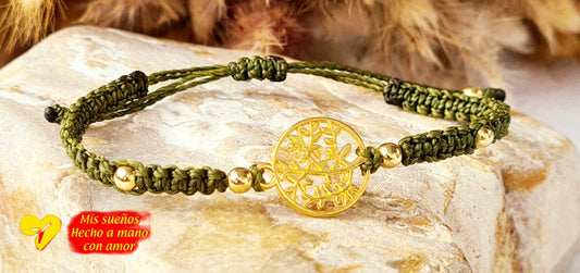 Makramee-Armband "Olivo"