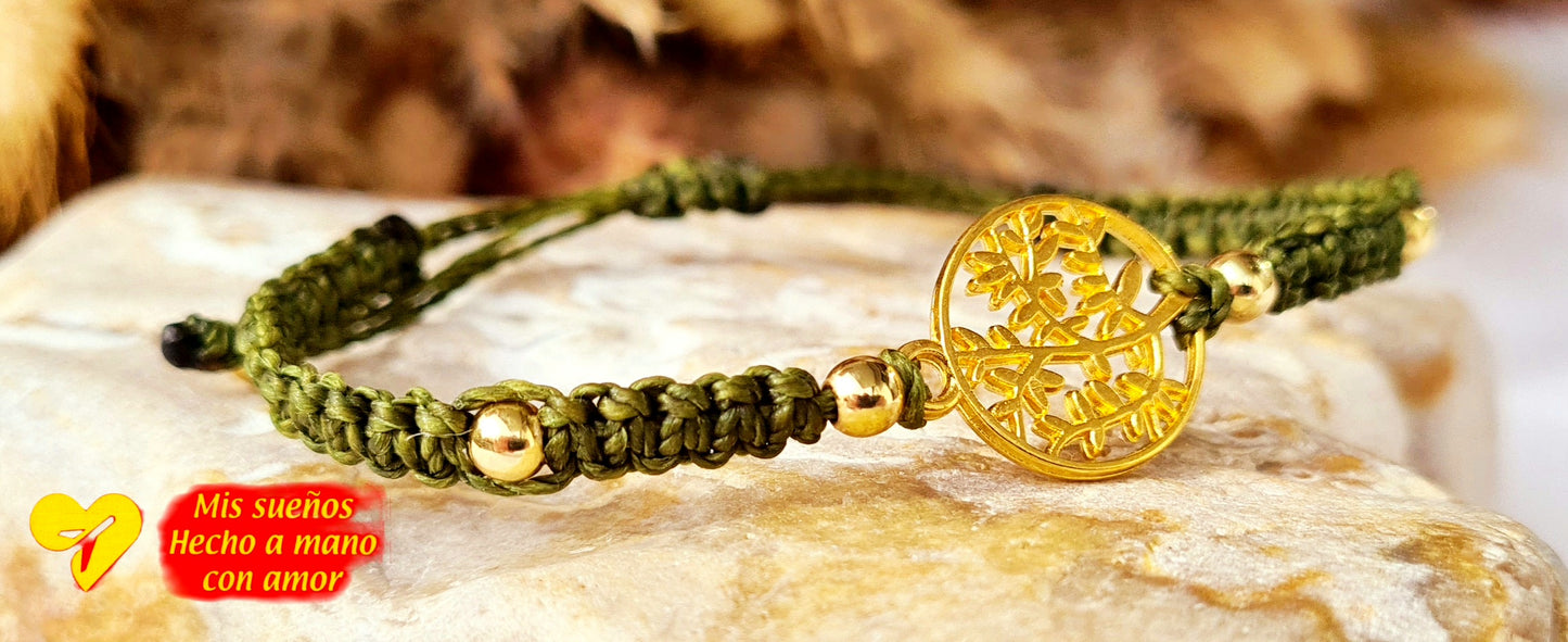 Makramee-Armband "Olivo"