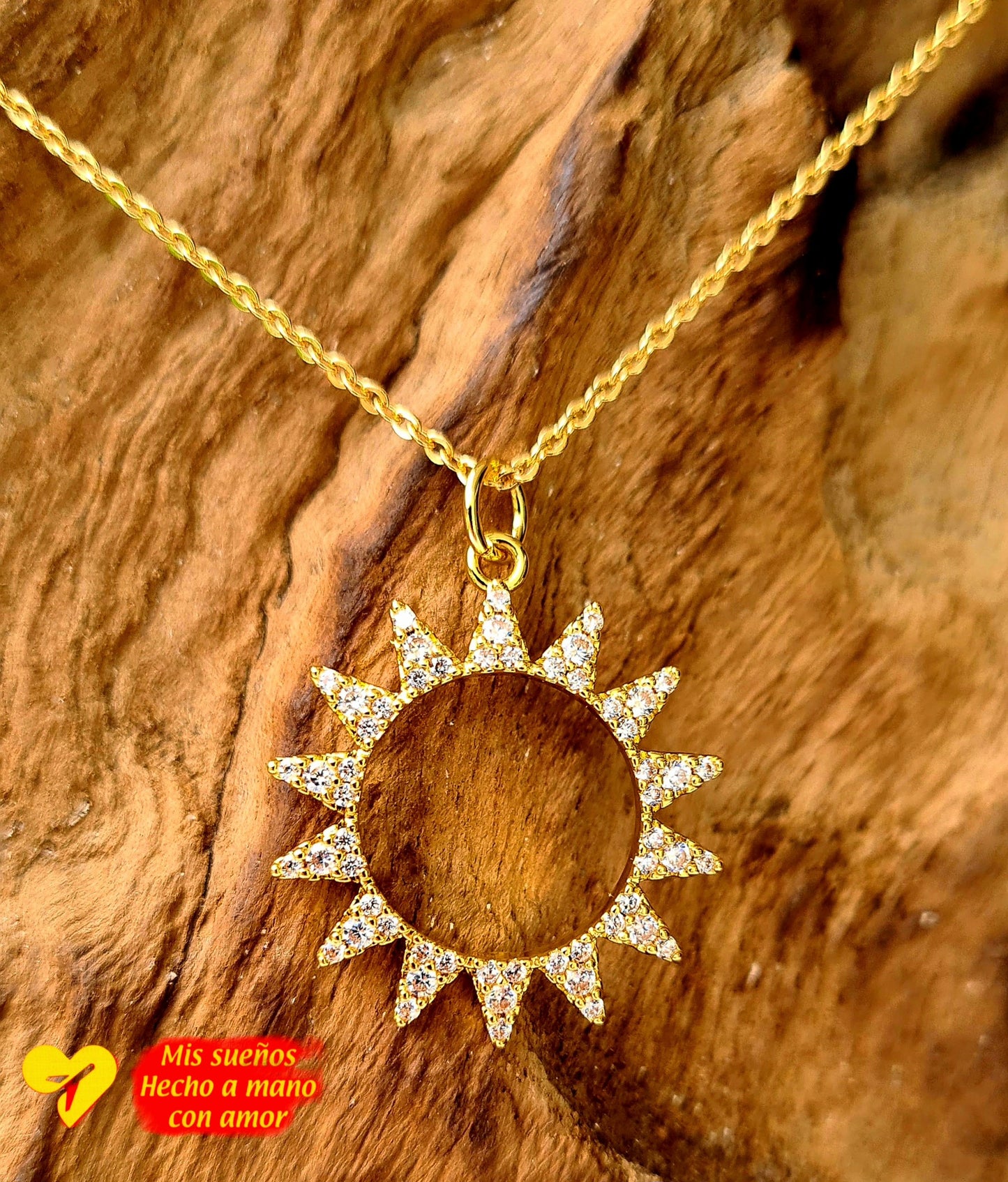 Sonne mit kleinen Zirkonia