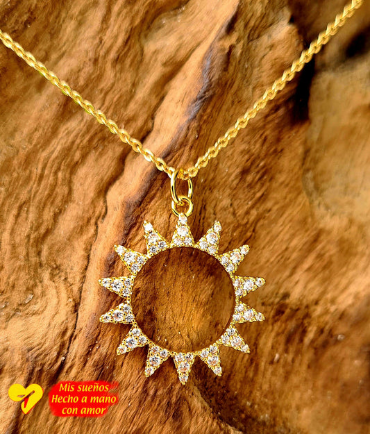 Sonne mit kleinen Zirkonia