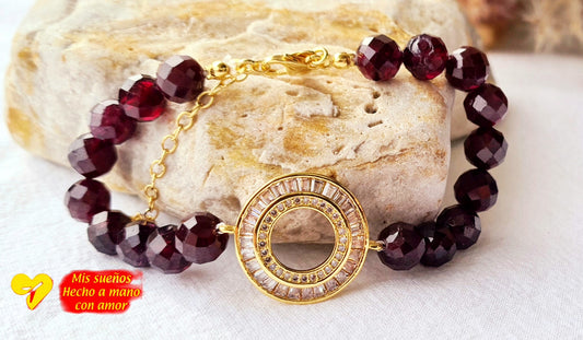 Granat Armband