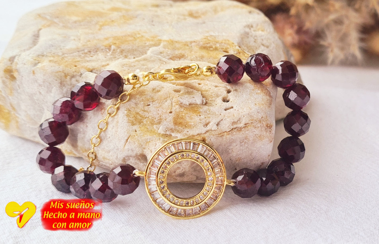 Granat Armband