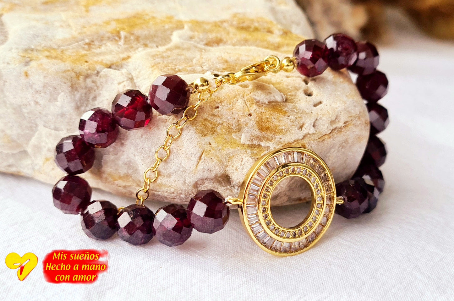 Granat Armband