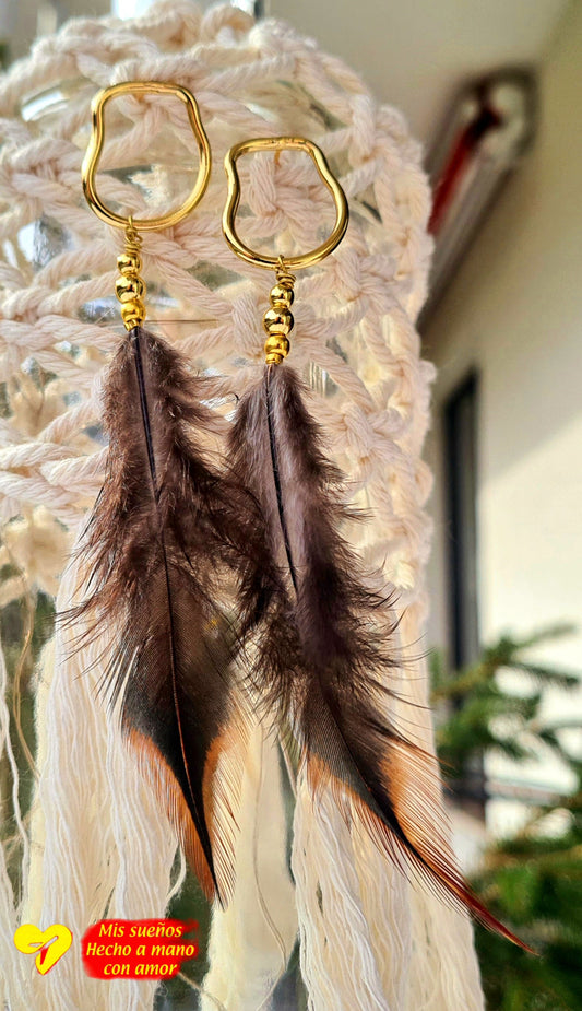 La pluma Ohrringe