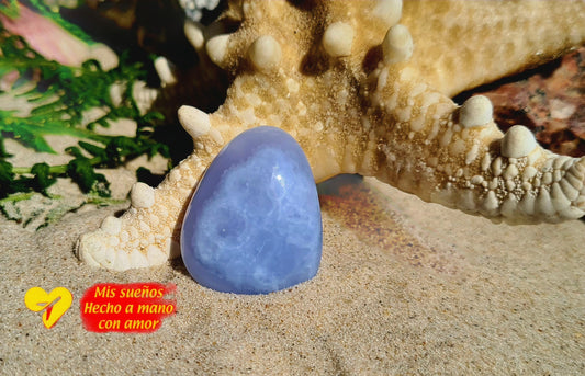 Chalcedon blau