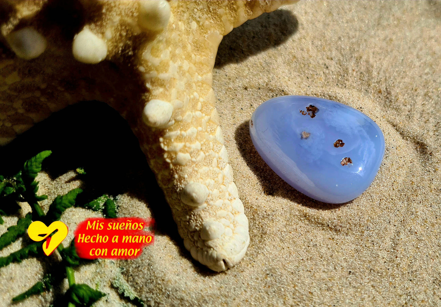 Chalcedon blau