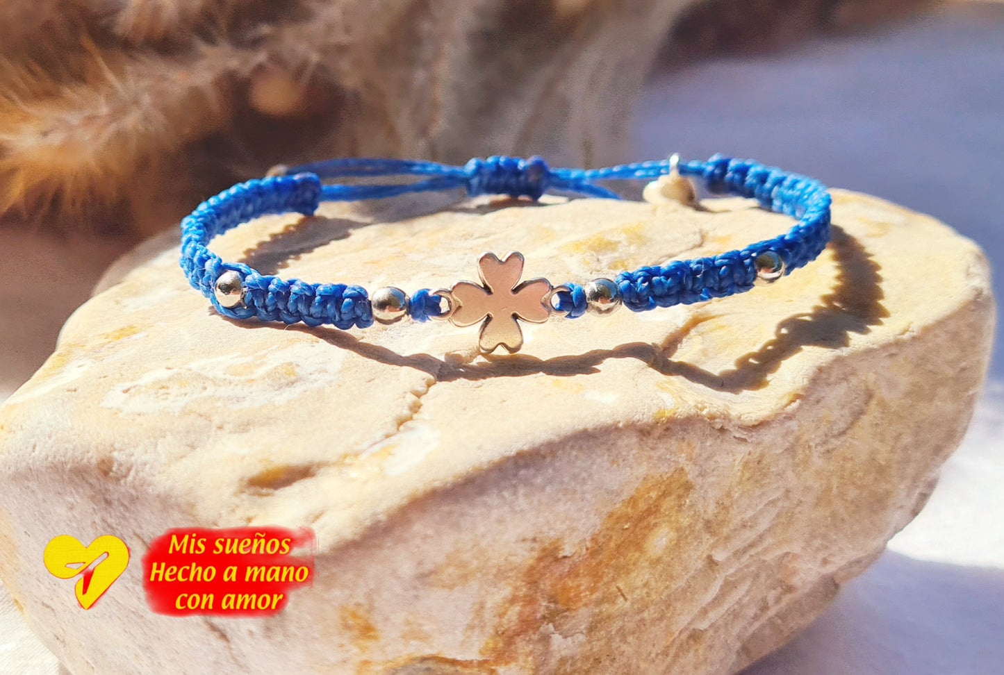 Makramee-Armband "Amuleto de la suerte"