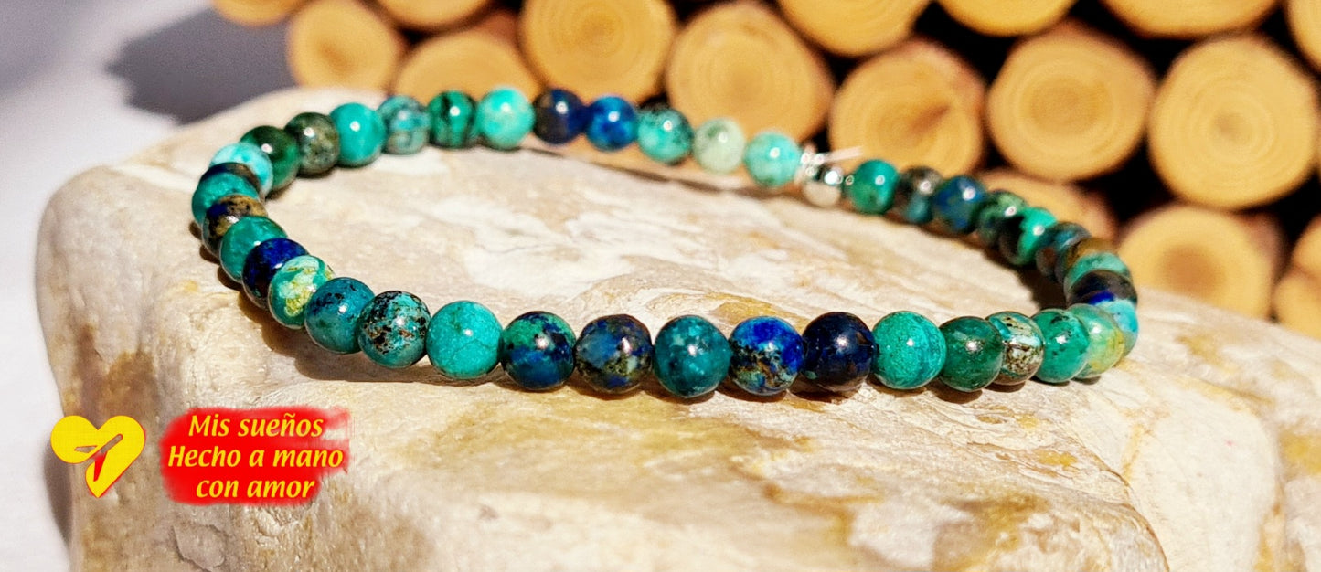 Armband Azurit-Malachit