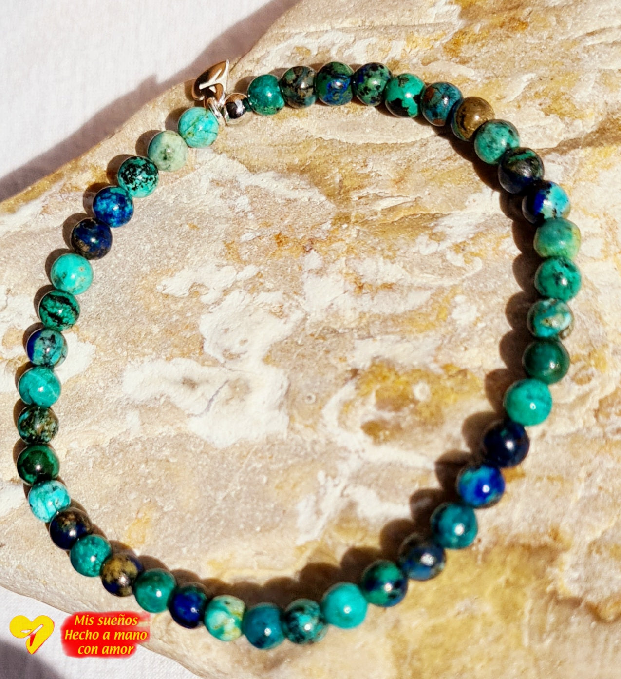 Armband Azurit-Malachit