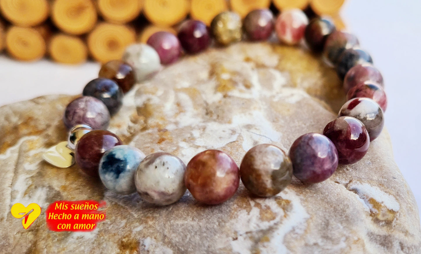 Armband Turmalin bunt