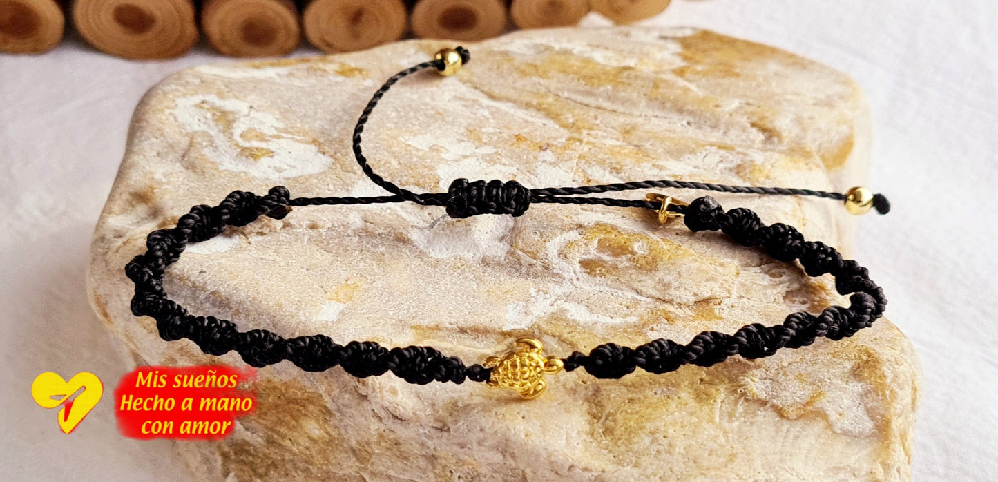 Makramee-Armband "Schildkröte"