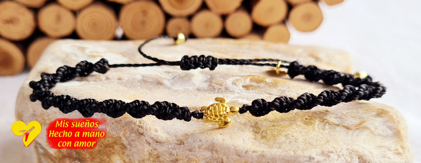 Makramee-Armband "Schildkröte"