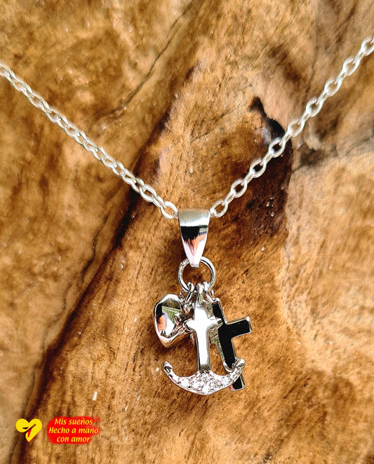 Liebe, Glaube, Hoffnung 925 Sterling Silber