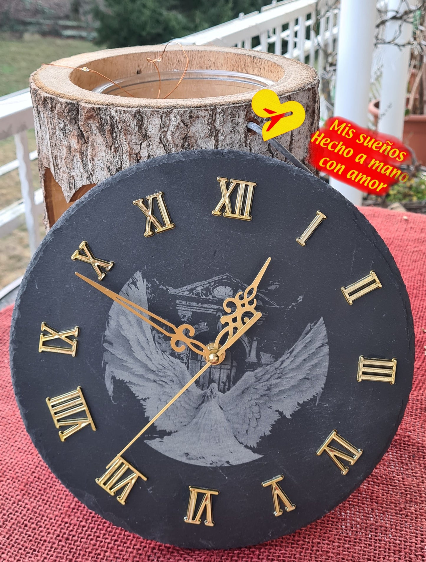 Wanduhr Schiefer