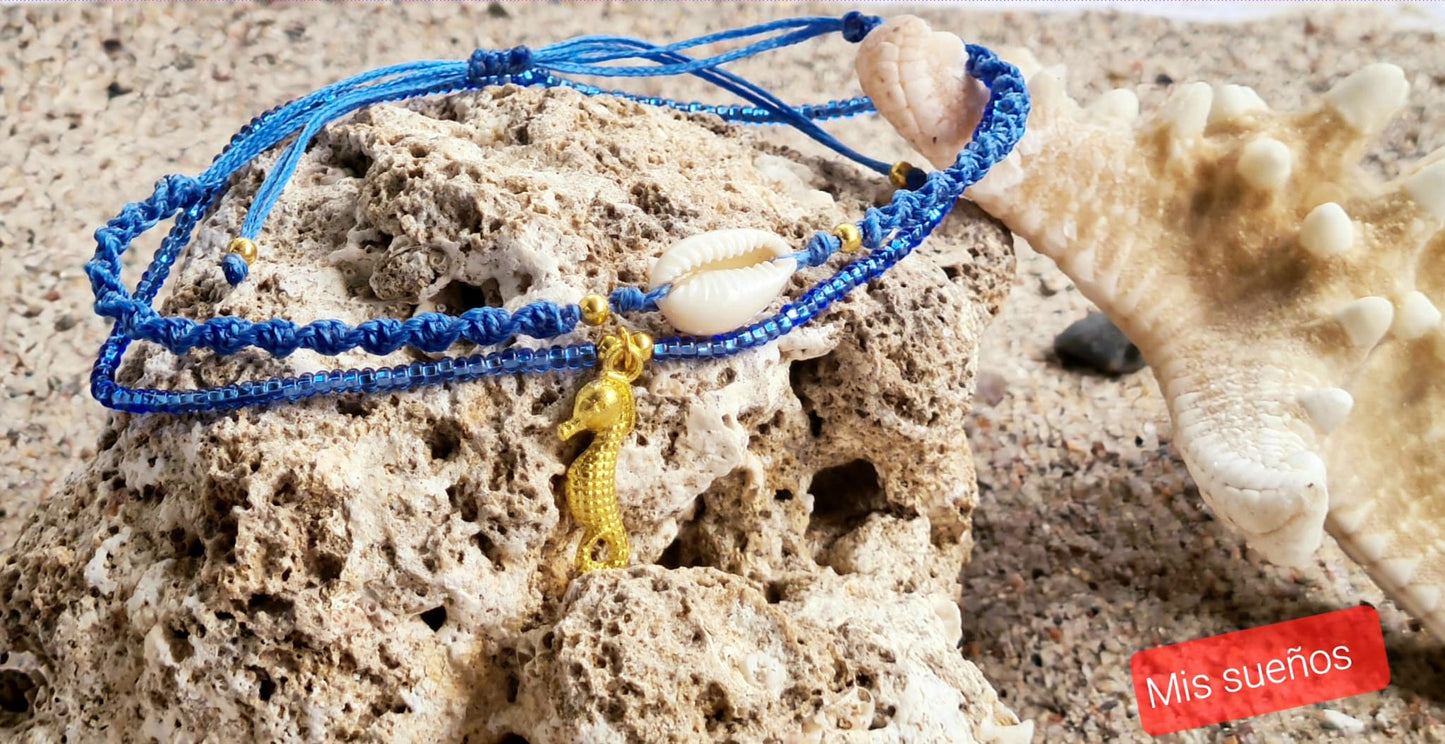 "Llamada del mar" Fußkettchen 2er Set