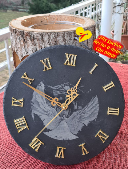 Wanduhr Schiefer