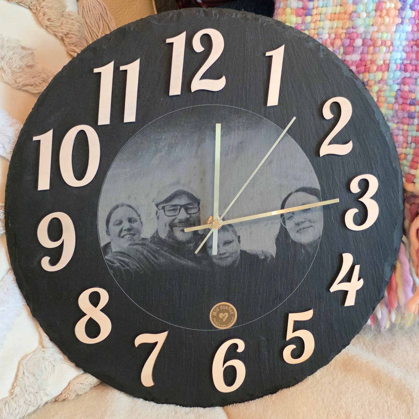 Wanduhr Schiefer