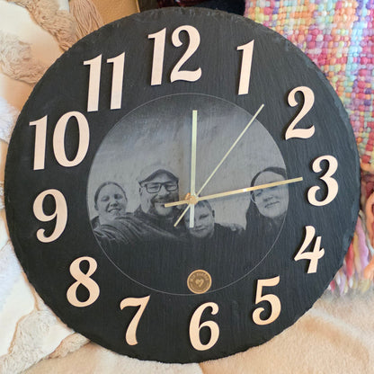 Wanduhr Schiefer
