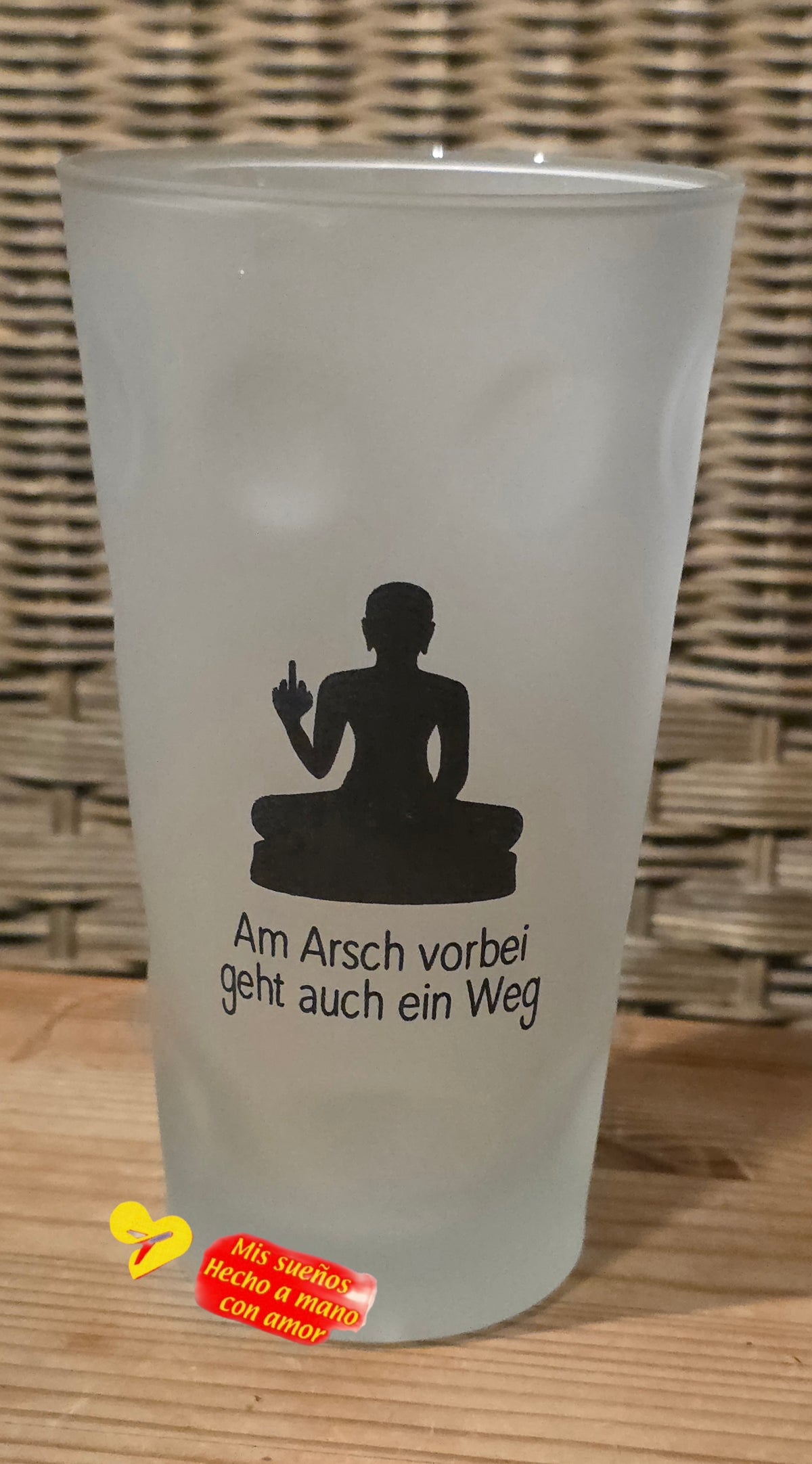 Gravur auf Pfälzer Dubbeglas